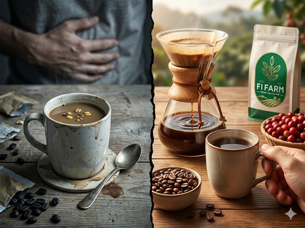Tác Hại Của Cà Phê Bẩn Và Lợi Ích Tuyệt Vời Từ Cà Phê Rang Mộc Mỗi Ngày 5 Cà phê bẩn
