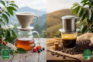 So sánh hương vị và hàm lượng Caffeine